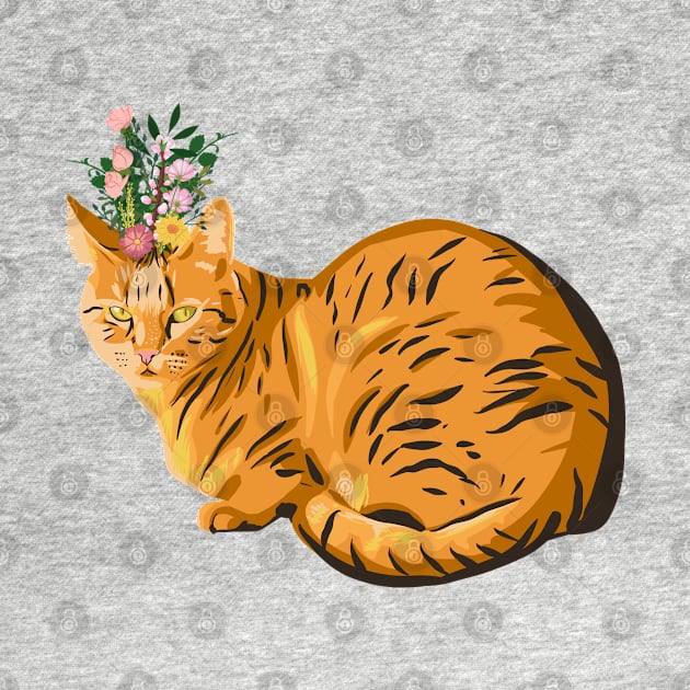 Floral cat by Mimie20